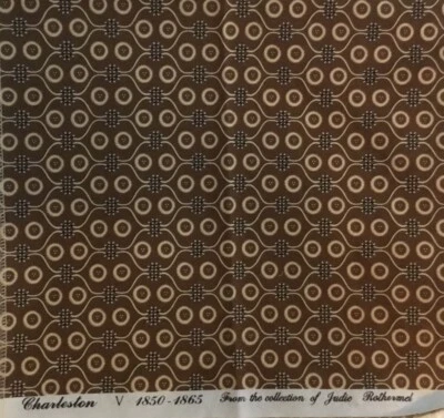 MARCUS FABRICS-CHARLESTON V-1850-1865 FROM THE COLL.OF JUDIE ROTHERMEL-11” x 21” - Image 1 of 2