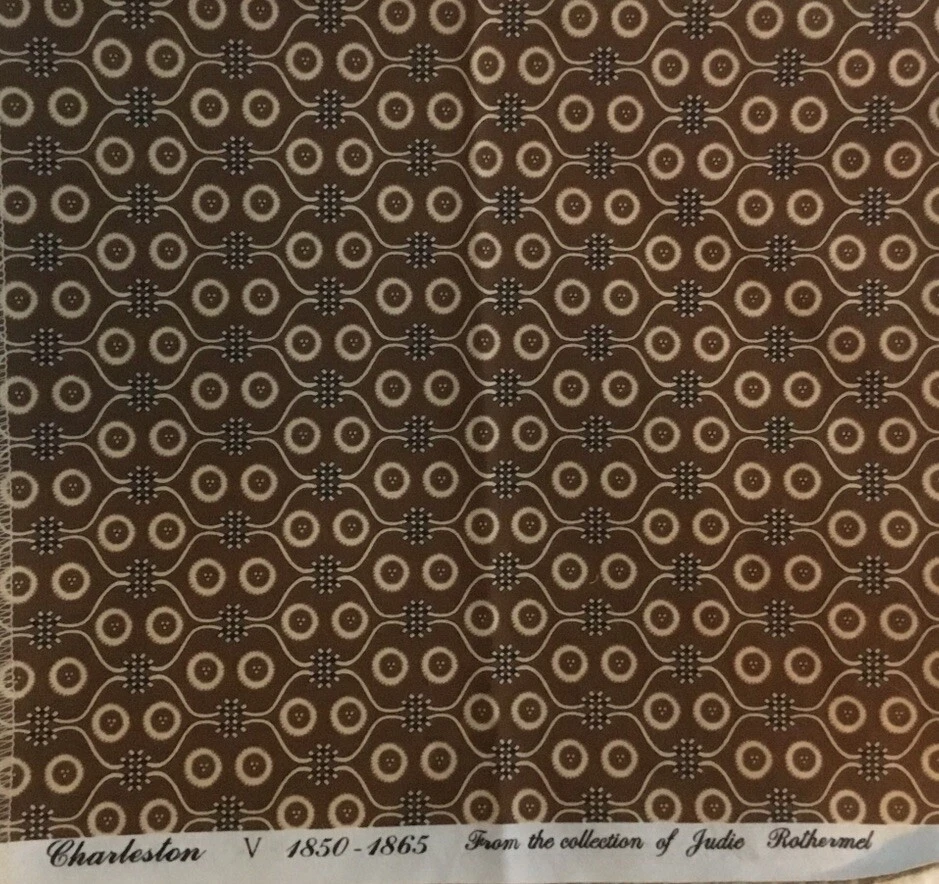 MARCUS FABRICS-CHARLESTON V-1850-1865 FROM THE COLL.OF JUDIE ROTHERMEL-11” x 21” - Image 1 of 2