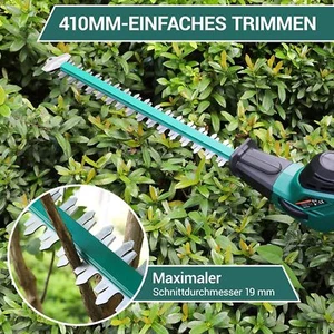 Tagliasiepi Telescopico Tagliasiepi Elettrico Batteria 20V 4Ah e Caricabatterie - Foto 1 di 9