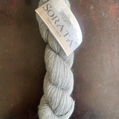 Sorata Cascade Yarns 1 Skein Baby Llama/Silk 100gr / 437 yds Gray - Image 1 of 4