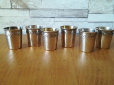  Ancien gobelets en argent massif