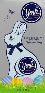 Dark Chocolate Covered Peppermint Bunny 5-Ounce Pack 1 Box - Total of 5 Oz - Picture 1 of 5