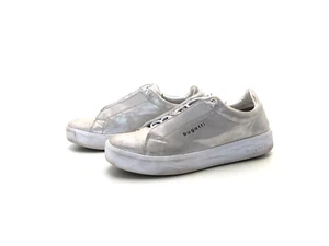 Bugatti Damen Halbschuhe Slipper Loafers Comfort Silber Gr. 41 (UK 7) - Picture 1 of 8