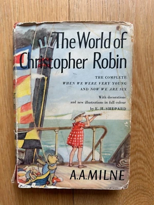 The World of Christopher Robin - A.A. Milne & E.H. Shepard 1st Edition 1959 HBDJ - image 1 of 4
