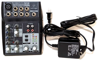 Behringer XENYX 502 5-channel Analog Streaming Mixer W/ Power Supply - Image 1 of 3