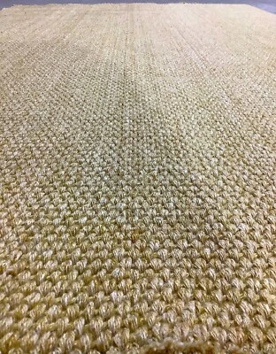 Oriental Rug - 5' x 8' Jute color - WOOL blend area rug - Hand stitched! - Image 1 of 4