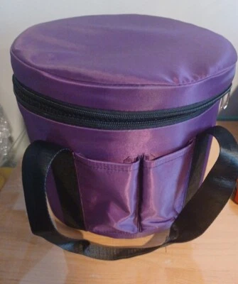 Singing Bowl Purple Padded Carry Case 8" W ×6" D - Image 1 of 4