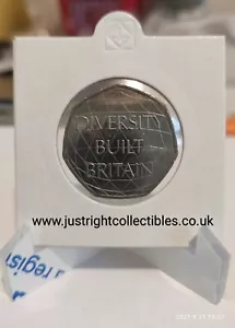 50p Diversity Built Britain 2020, non circolata, da busta sigillata, moneta nuova 50p - Foto 1 di 1