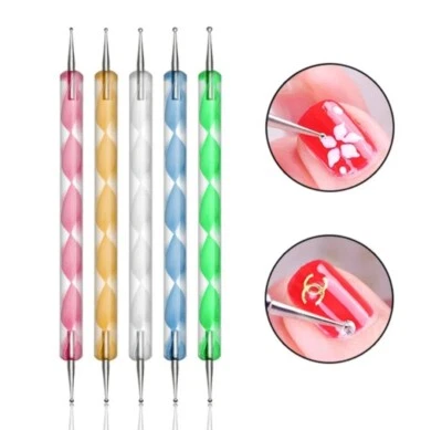 5 pc Dotting Pen Tool Nail Art Tip Dot Paint Manicure kit (5PC) - Image 1 of 4