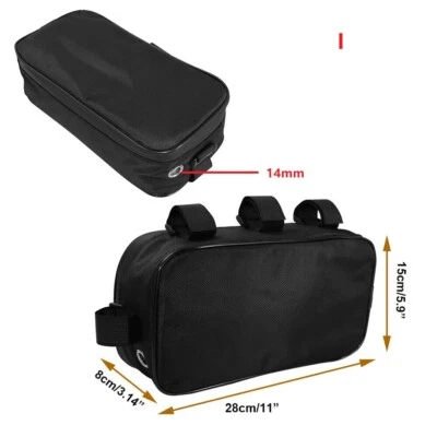 28*15*8cm Bicycle Bike Tube Frame Pack Bag Case Battery Box Storage MTB Ebike - Image 1 of 4