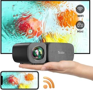 Tkisko TO2 Ultra Small Projector 8,000lm WiFi Household 1080 - Picture 1 of 2