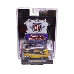 2010 Castline M2 Machines Ground Pounders Gold 1958 Plymouth Fury - 1:64 Scale - Picture 1 of 5