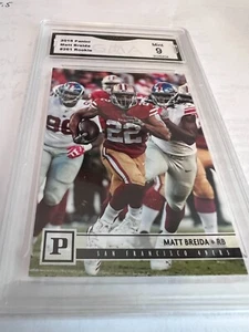 MATT BREIDA SF 49ERS 2018 PANINI ROOKIE RC # 261 GRADED 9 L@@@K - Picture 1 of 2