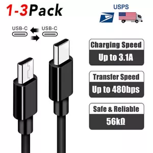 Fast Charging Type C Cable Cord For Samsung Galaxy S10 S20 S21 S23 Ultra S24+ 5G - Picture 1 of 17