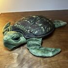 Folkmanis Sea Turtle Hand Puppet Green Brown Pattern Shell 16 INCHES Ages 3+