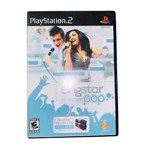 Juego SingStar Pop Sony Playstation 2 PS2 Black Label manual completo en caja probado - Imagen 1 de 8