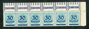 Reich 285 W OR postfrisse strook van 6 - Picture 1 of 1
