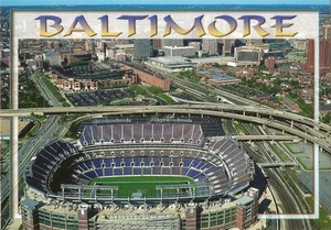 Postcard Maryland Baltimore Ravens NFL Football M&T Bank Stadium MINT - Picture 1 of 1
