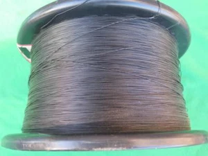 SPULE 0,70 MM STAHL SCHWARZ VINYL BESCHICHTET DISPLAY DRAHT KABEL SICHERHEIT DIEBSTAHLSICHERUNG SEIL - Bild 1 von 1