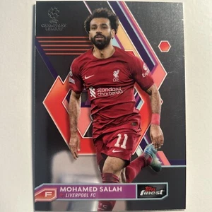 2023 Topps Finest UEFA Mohamed Salah Liverpool #45 - Picture 1 of 2