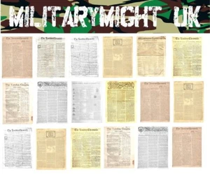 1 32 / 1 35 SCALE NEWSPAPERS US WAR OF INDEPENDANCE DIORAMA MODEL DECALS - Picture 1 of 1