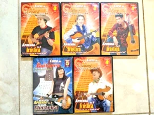 Curso De Guitarra Sensacional En Espanol Aprenda Acustica/Electrica Set of 5 DVD - Picture 1 of 7
