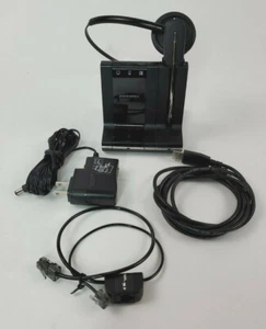 Plantronics WO2 W02 Charging Base USB DECT 6.0 and Wireless Headphone Bundle - Picture 1 of 5