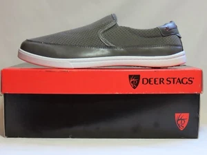 Scarpe slip-on cervi cervo Harrison grigie taglia 11 nuove con scatola con memory foam - Foto 1 di 6