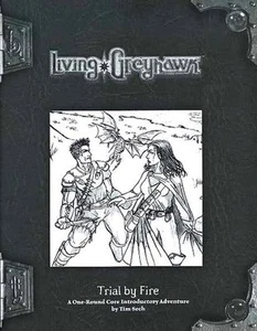 ¡PRUEBA LIVING GREYHAWK POR FUEGO EN MUY BUEN ESTADO! Módulo CTRS RPGA D&D Dungeons Dragons sin cortar - Imagen 1 de 1