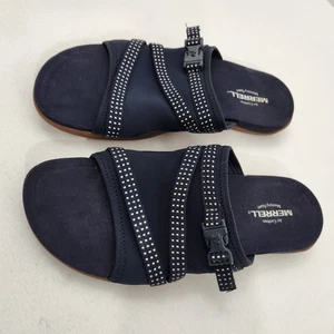 Merrell Women's Size 9 District Sandal Slides Adjustable Strap Navy Blue Foam - Picture 1 of 7