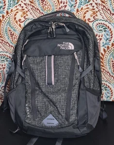 The North Face Surge Backpack Grey/Pink 31L  ☆ NICE ☆ WOMEN'S - Picture 1 of 14