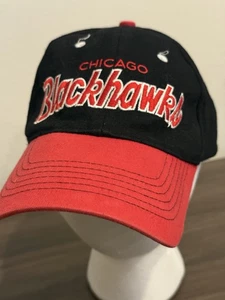 Vintage NHL Chicago Blackhawks Hockey Snapback Bud Light Stitched Script Hat - Bild 1 von 8