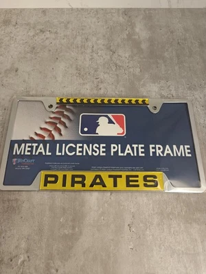 Pittsburgh Pirates License Plate Frame Metal WinCraft MLB Sealed - Image 1 of 4