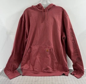Carhartt Hoodie Herren rot Gr. L Relaxed Fit 100% Baumwolle Kängurutasche TS6253-M - Bild 1 von 7
