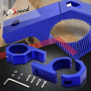 2x 2"OD Blue Mount Bracket Clamps Offroad Fog Light Bar Bolt-on Bull Bar/Rack - Picture 1 of 5