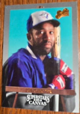 1993 Studio Superstars On Canvas Joe Carter #5 of 10 Toronto Blue Jays Mint - Image 1 of 2