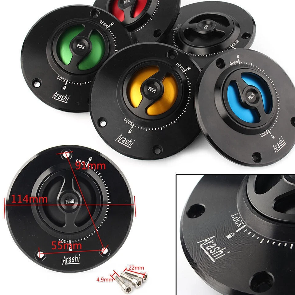 Крышка топливного бака для Kawasaki NINJA ZX6R ZX10R ER-6F/N Z800 Z750 Z1000 - Изображение 1 из 4