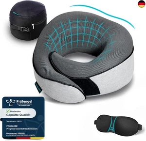 Proglobe Nackenkissen Flugzeug, Reisekissen 100% Memory Foam, Orthopädisches  - Bild 1 von 8