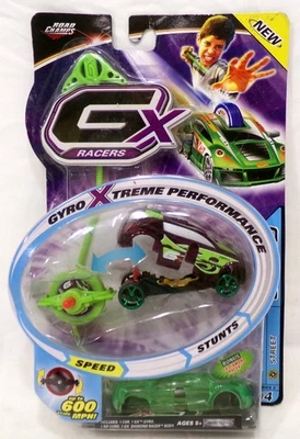 2009 Jakks Pacific Road Champs GX Racers Gyro Xtreme Lime Light Car New Sealed - Image 1 of 4