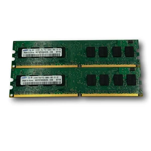 2 X Samsung 512MB M378T6553EZS-CE6 PC2-5300 (DDR2-667) RAM (Used) B111 - Picture 1 of 1