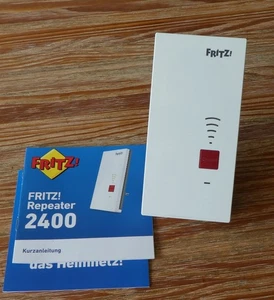 AVM FRITZ!Repeater 2400 WLAN Mesh Repeater Fritzbox WPS Signal Verstärker - Zdjęcie 1 z 1