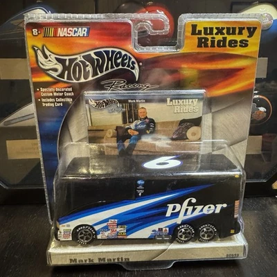 Hot Wheels Racing 2002 Nascar Luxury Rides Pfizer #6 Mark Martin Motor Coach - Image 1 of 4