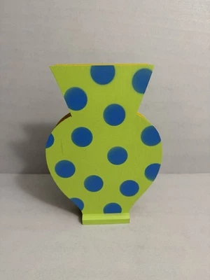 Jarrón vintage de madera a lunares/propagación IKEA Foto 1 de 4