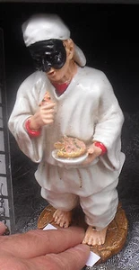 Pulcinella Petite Statue Figurine Résine Haute 20 CM Souvenir de Naples - Picture 1 of 1