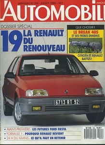 L’AUTOMOBILE MAGAZINE n°505 07/1988 24h du MANS R19 405 BREAK - Bild 1 von 1