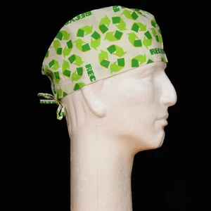 Recycle theme Scrub Hat - Picture 1 of 1