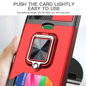 For Samsung S22 S21 Ultra Case Shockproof Wallet Ring Stand Camera Cover HOT - Picture 1 of 17
