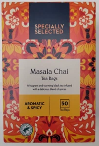 Masala Chai Tea 50 bags Black Tea Cinnamon Aromatic Spicy Warming Aldi Cardamom - Picture 1 of 3