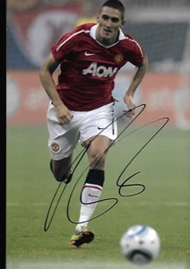 Foto autógrafa firmada por Federico Macheda 12x8 Manchester United certificado de autenticidad - Imagen 1 de 1