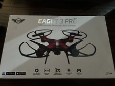 Sky Rider Eagle 3 Pro Quadcopter Drone with Wi-Fi Camera - Red/Black New In Box